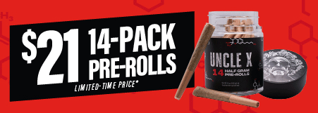 Uncle-X-21-Dollar-14Pk-Pre-Rolls-Mobile-Banner
