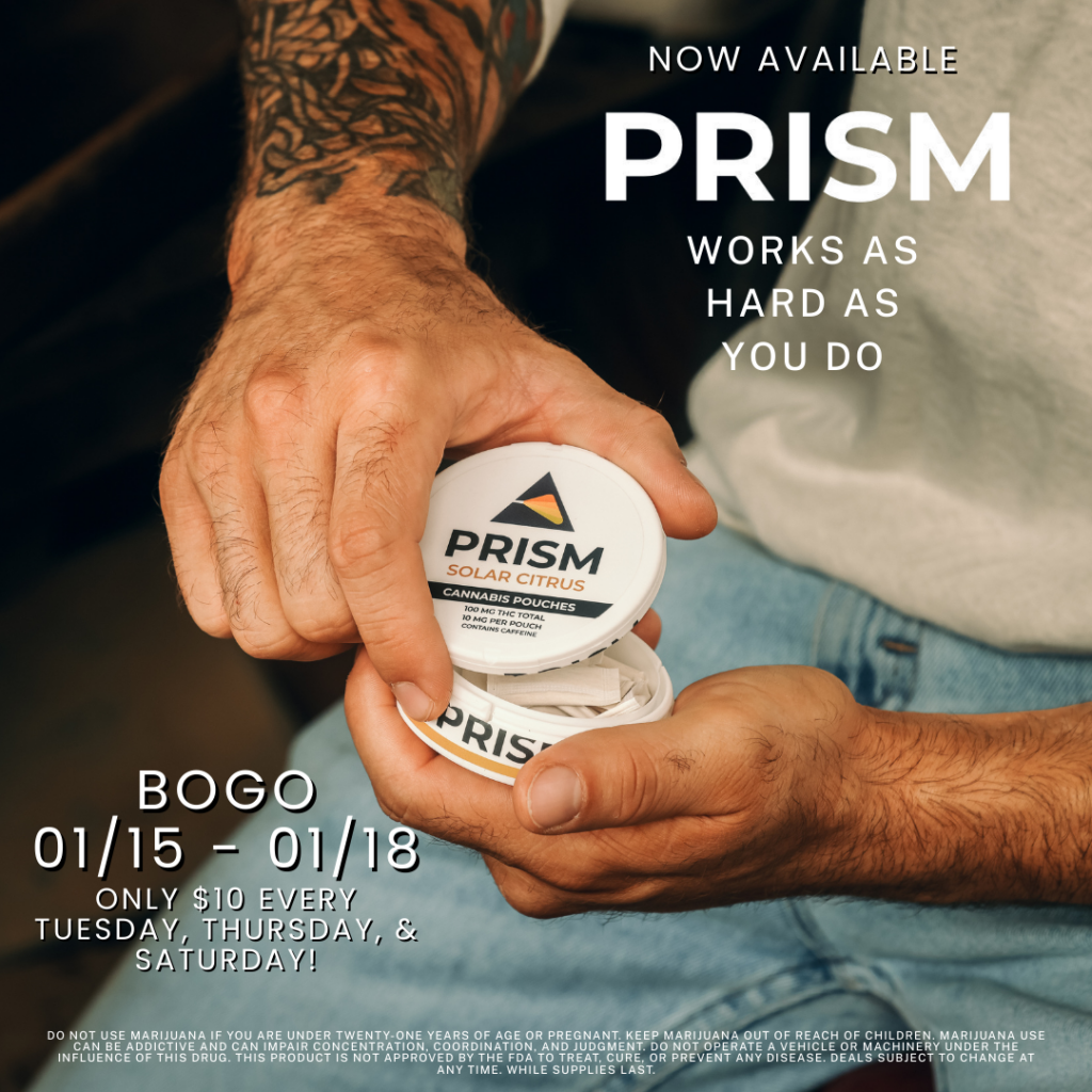 Prism THC Pouches Now Available at Sol Flower