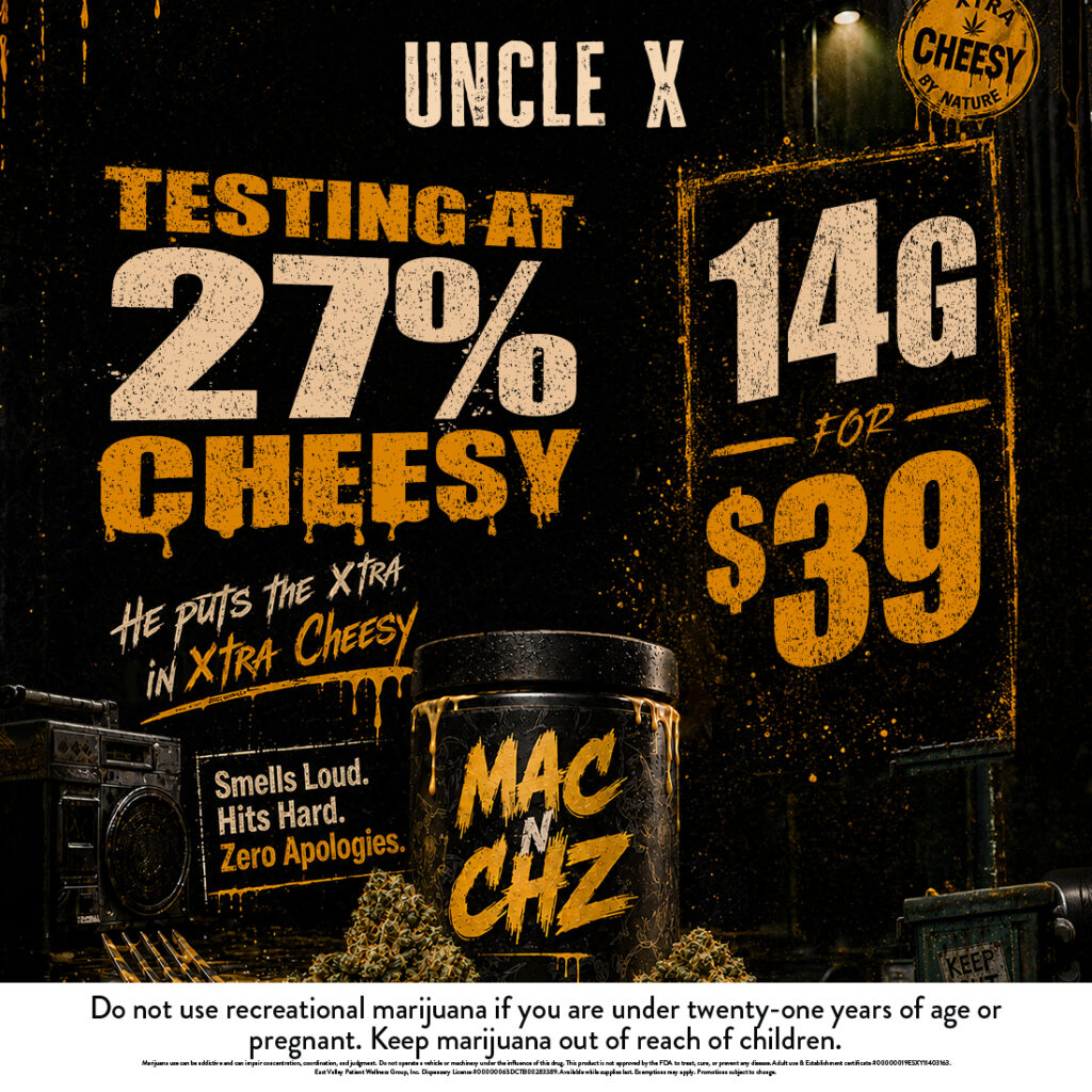Uncle X MAC N CHZ 14G for $39 | June Strain of the Month at Sol Flower