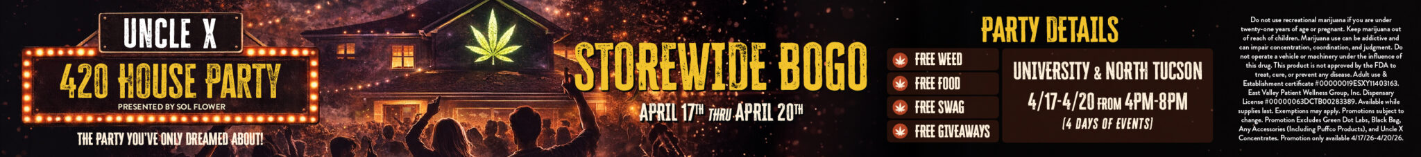 Storewide BOGO at Sol Flower April 17 - April 20